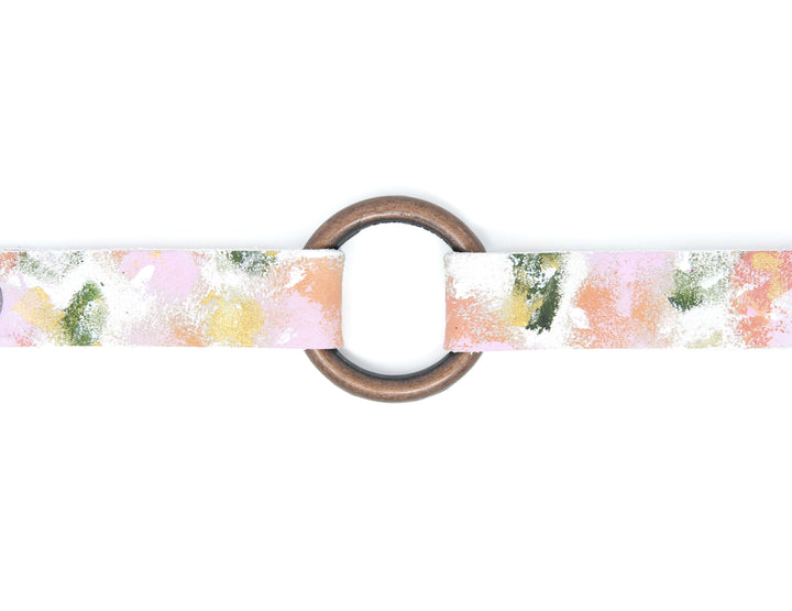 Small Steps Leather Bracelet | Hand-Painted by Rachel Camfield