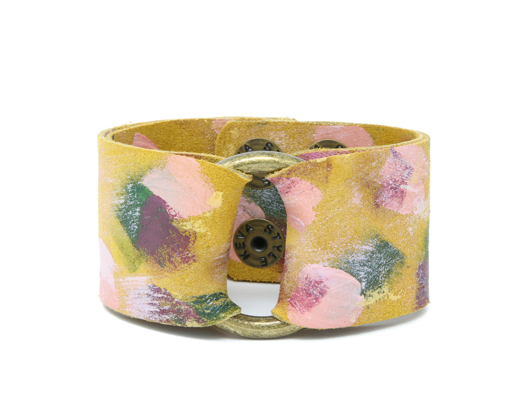 Coming Home Leather Cuff | Hand-Painted by Rachel Camfield