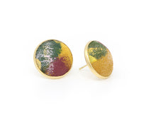 Load image into Gallery viewer, Coming Home Button Earrings | Hand-Painted by Rachel Camfield
