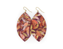 Load image into Gallery viewer, Live Out Loud Leather Earrings | Hand-painted by Jeanetta Gonzales
