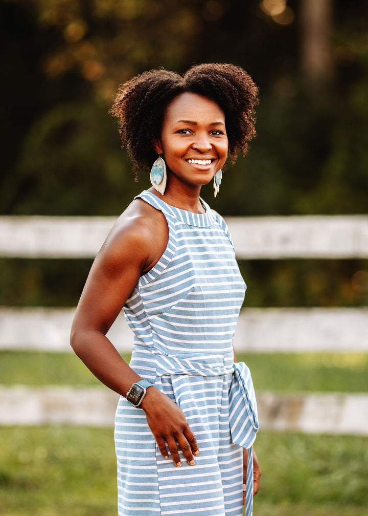 Maymont with Cream Fringe Layered Earrings