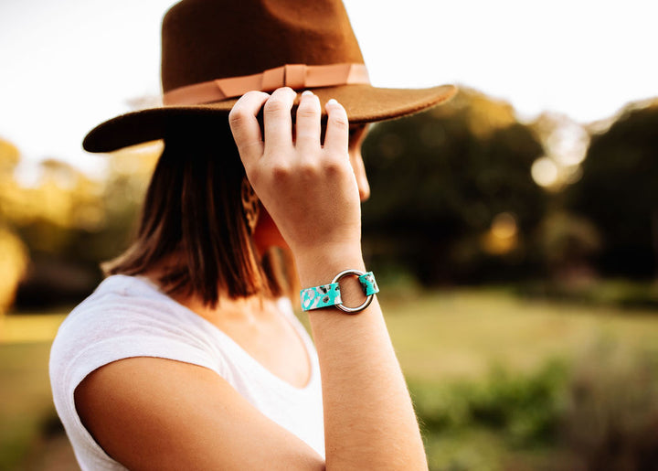 Waves of Pearl Leather Bracelet