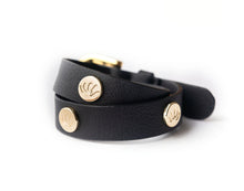 Load image into Gallery viewer, CACTUS 2 in 1 Wrap Bracelet + Choker in Black

