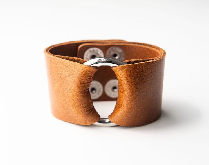 Classic Brown Leather Cuff