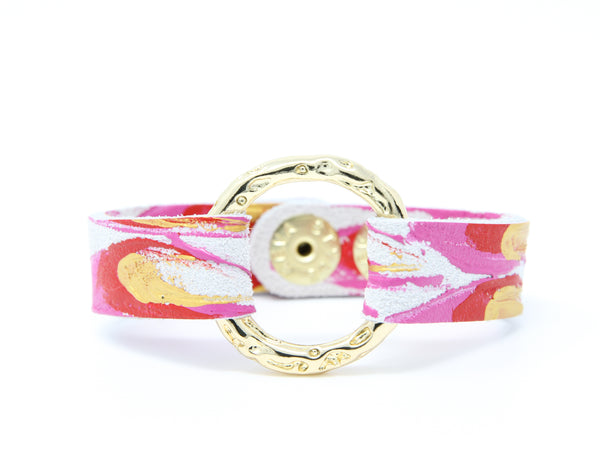 Spread Your Wings Leather Bracelet | Hand-Painted by Eunice Li