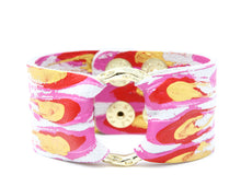 Load image into Gallery viewer, Spread your Wings Leather Cuff | Hand-Painted by Eunice Li
