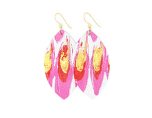 Load image into Gallery viewer, Spread your Wings Leather Earrings | Hand-Painted by Eunice Li

