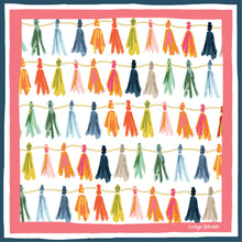 Load image into Gallery viewer, Pastel colored scarf bandana with tassels design
