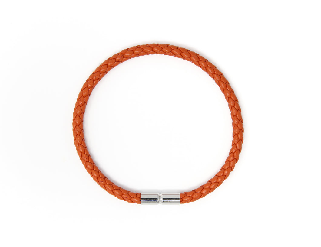 Orange Braided Bracelet