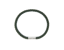 Load image into Gallery viewer, Dark Green Braided Bracelet
