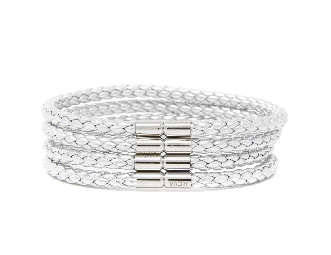 Silver Bracelet - set of 4