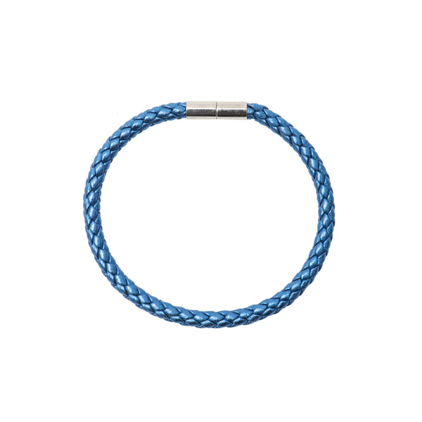 Blue Shimmer Braided Bracelet