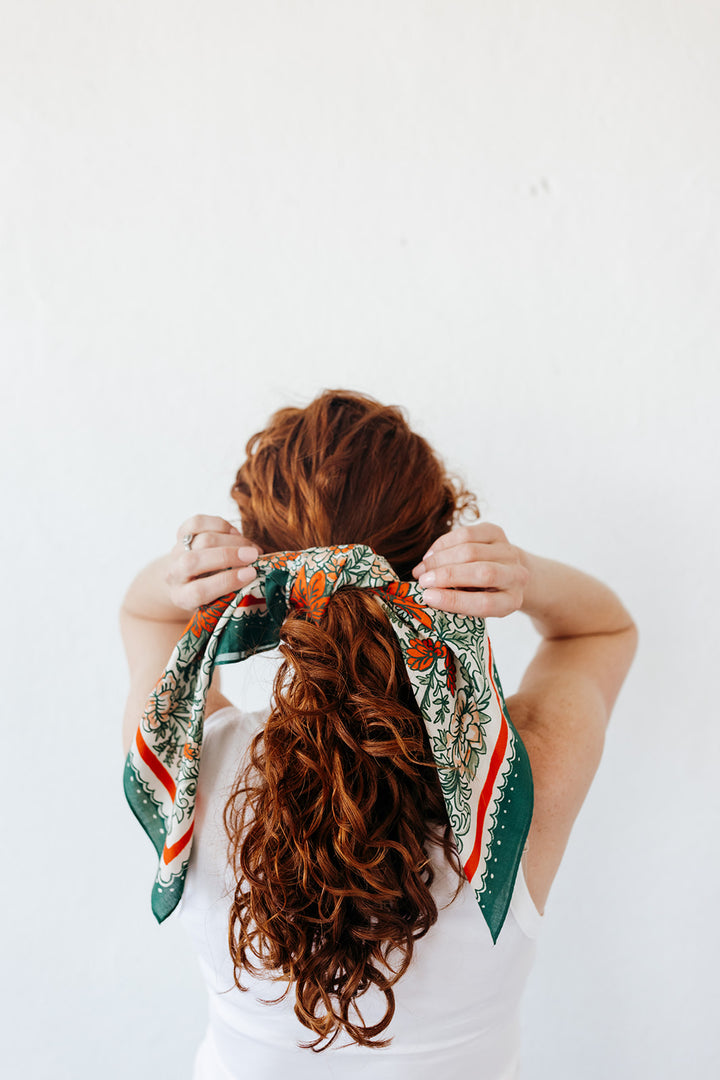 Holly and Ivy Wreath Scarf Bandana