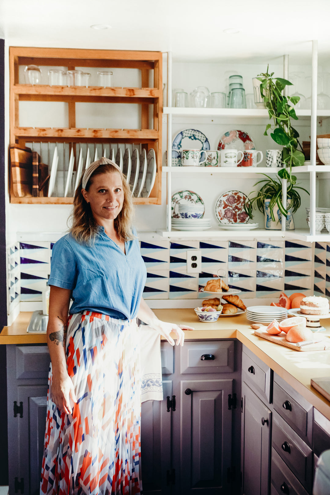 Molly Hatch, artist in her studio