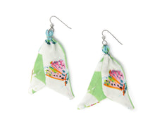 Load image into Gallery viewer, Summerfly butterfly silk tassel earrings designed by Evelyn Henson
