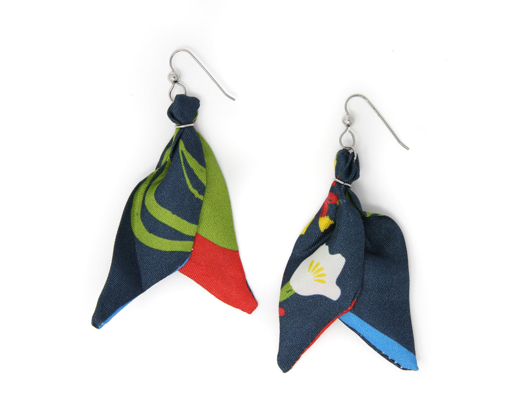 Wildflowers silk tassel earrings designed by Laura Marr