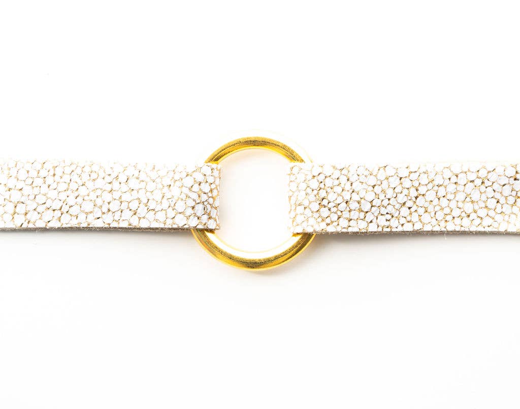 White Sands Leather Bracelet