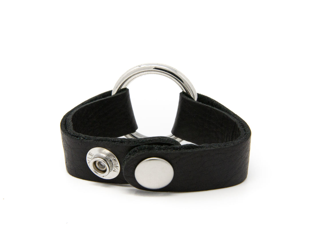 Classic Black Leather Bracelet