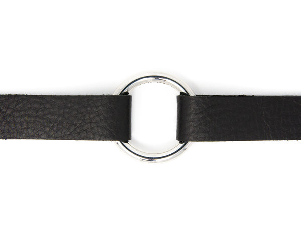 Classic Black Leather Bracelet