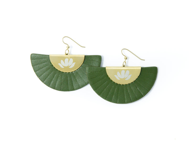 FanFare CACTUS Earrings in Green